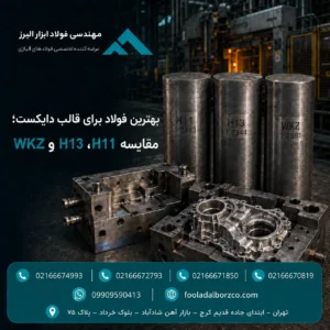 بهترین فولاد برای قالب دایکست؛ مقایسه H11، H13 و WKZ